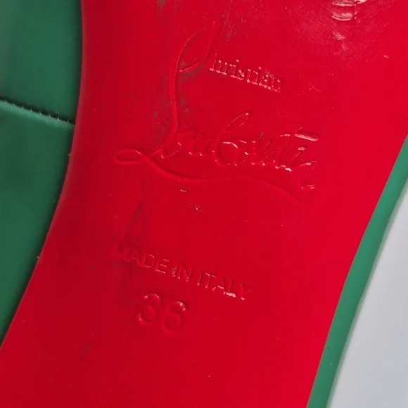 Christian Louboutin Green Patent Leather Classic Pumps EUR 36/US 6 - Picture 16 of 17